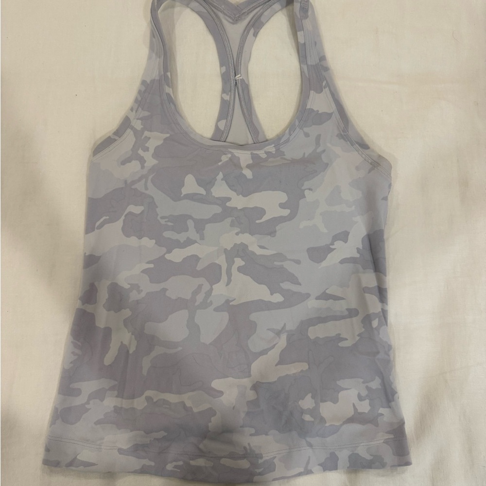 lululemon athletica Gray Camo Tank Top